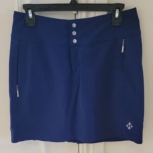 Jofit Charcoal Skort with Subtle Stitching